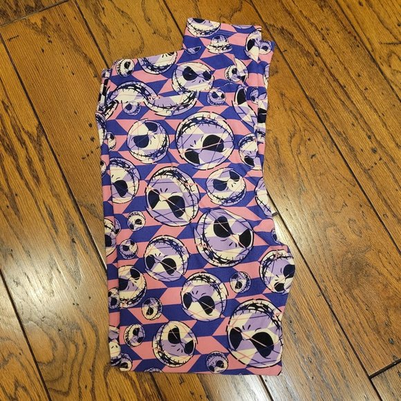 LuLaRoe Nightmare Before Christmas Jack Skellington Leggings - Picture 1 of 7